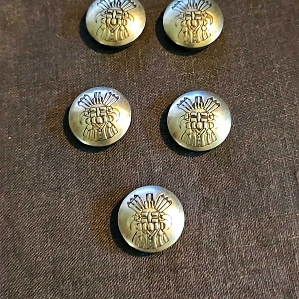 Silver button covers